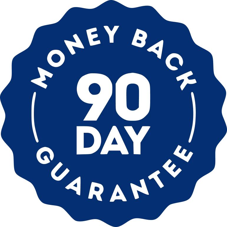LuminEye™ 90-day money-back guarantee for safe and risk-free purchase